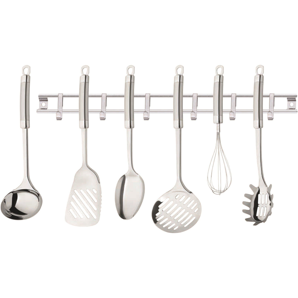 Aron Lift & Pour Stainless Steel Pan Set & Utensil Accessories Bundle - 16 Pieces