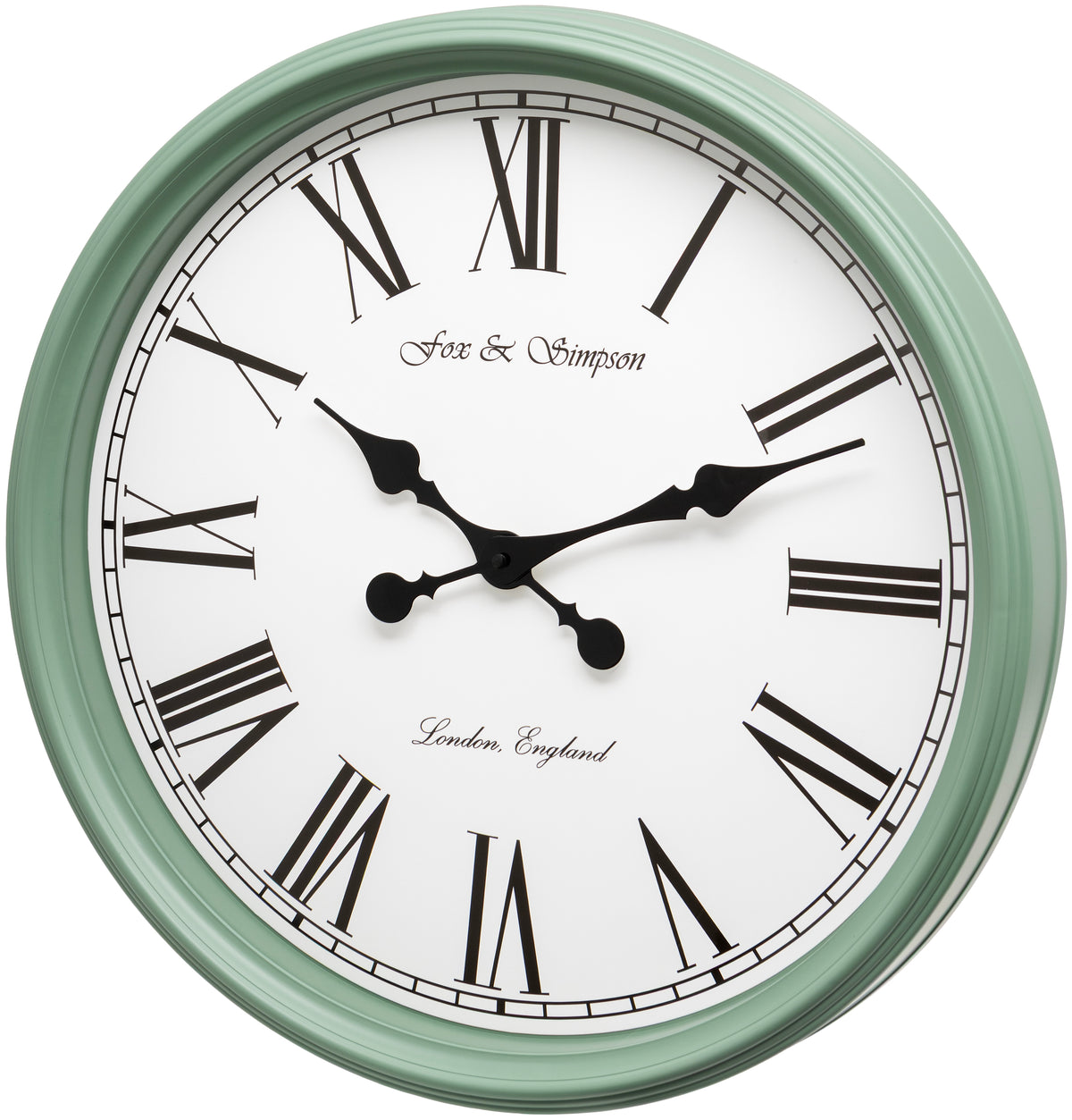 Station Wall Clock 50cm Grand Central in Duck Green