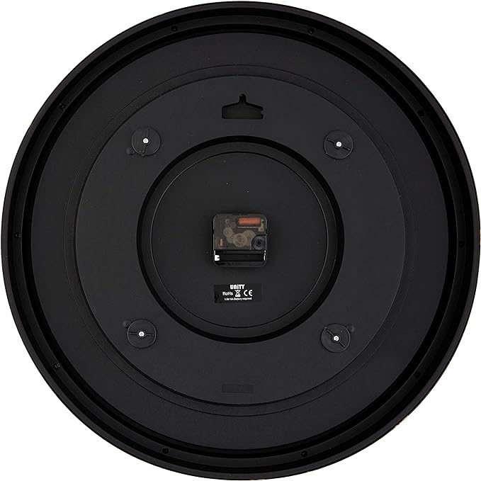 Station Wall Clock 50cm Grand Central in Black and Beige