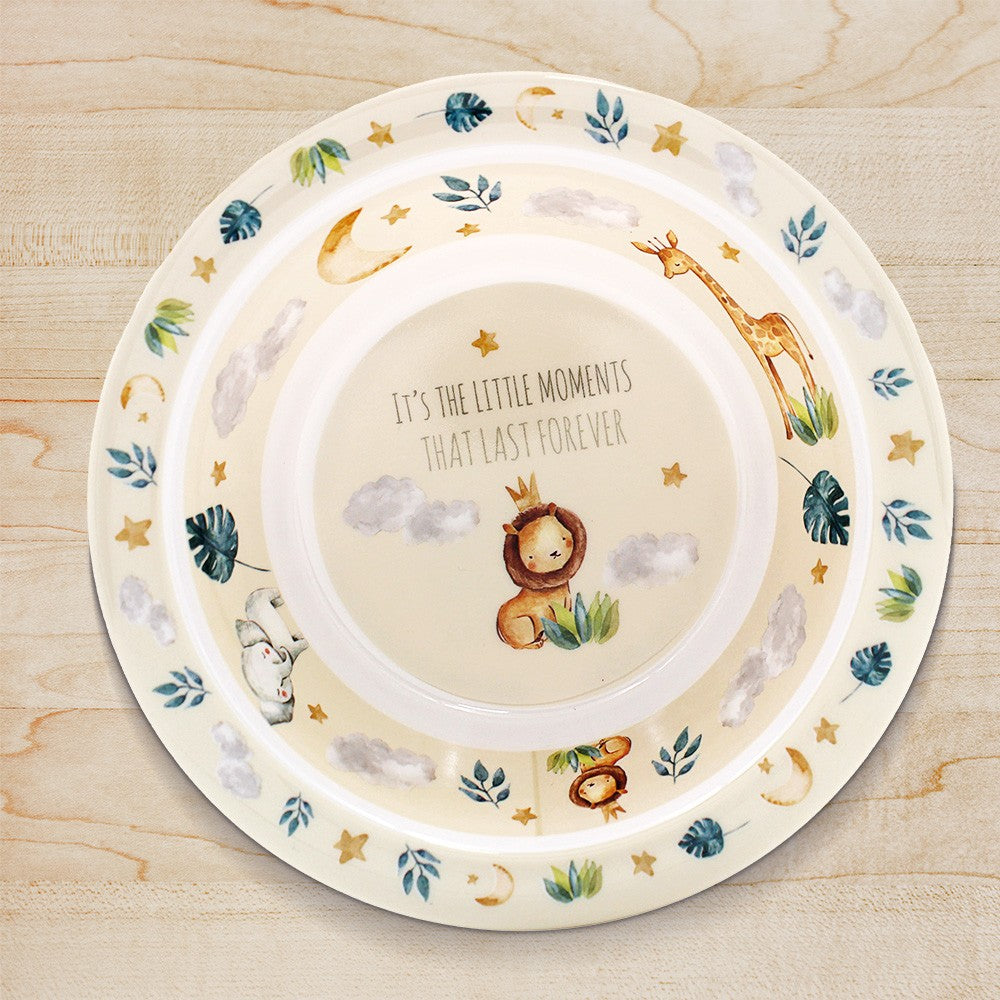 Little Moments Wildlife Animals Design Children's Plate