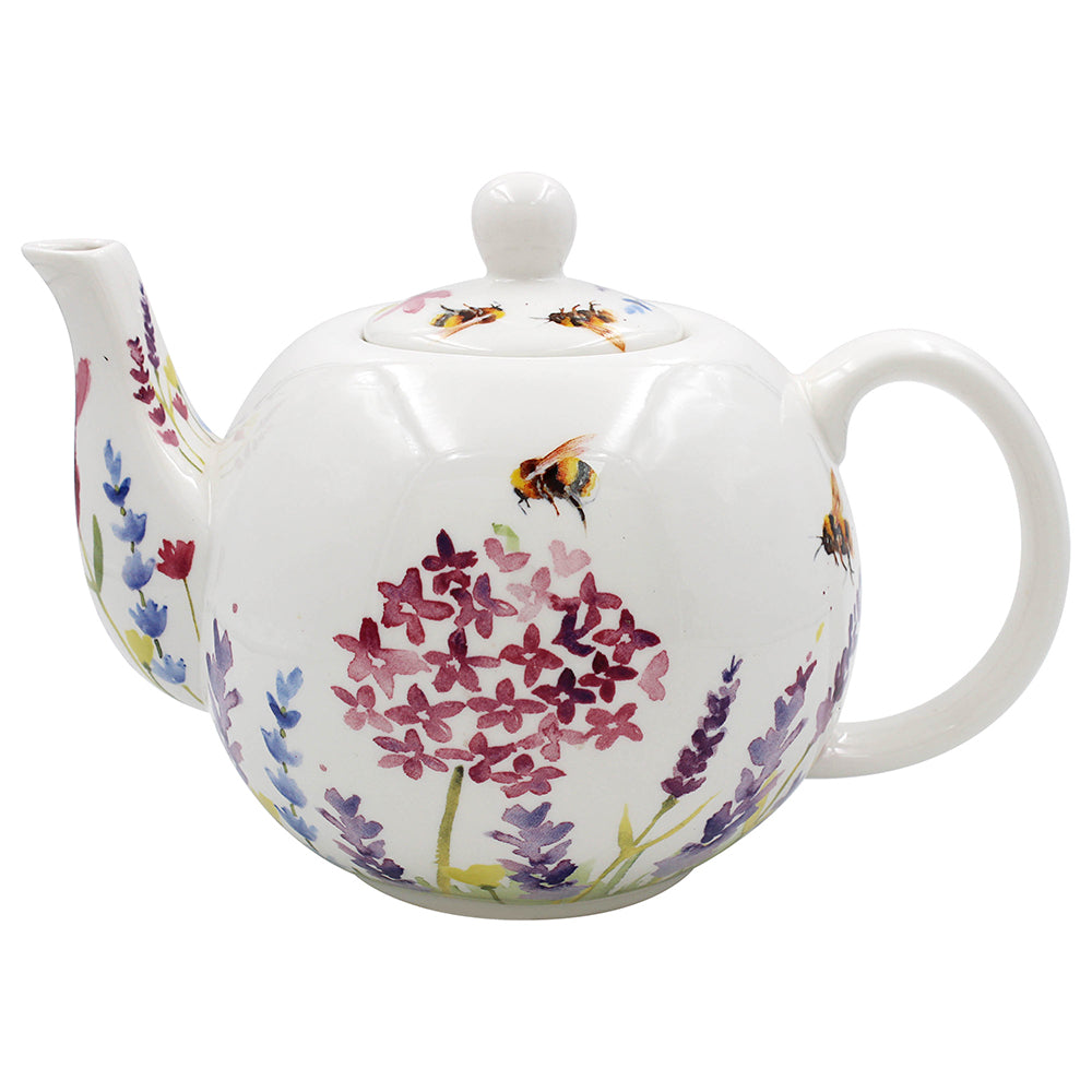 Lavender & Bees Design Teapot