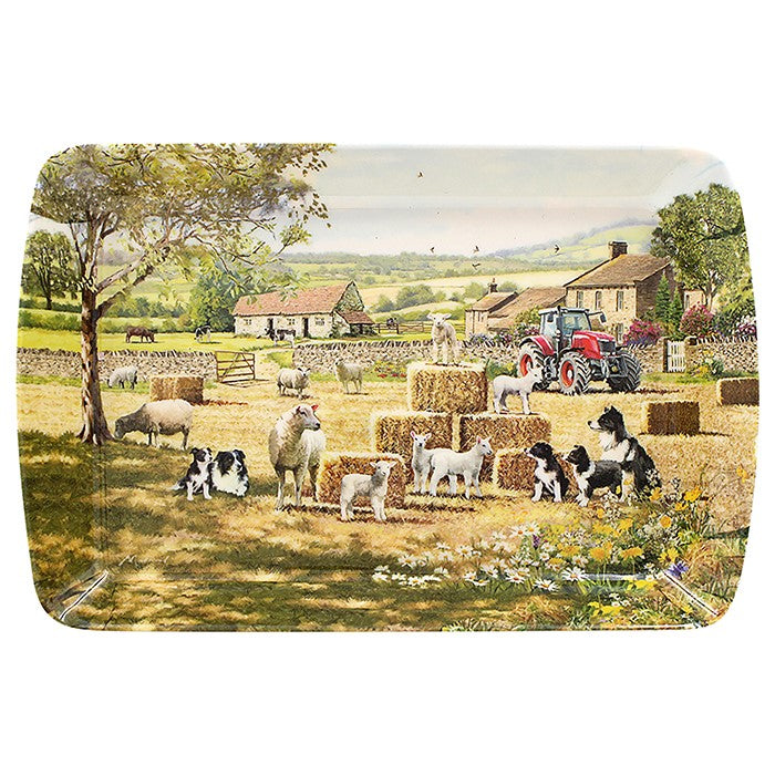Collie & Sheep Small Serving Tray