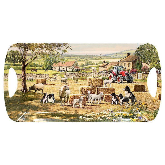 Collie & Sheep Medium Serving Tray