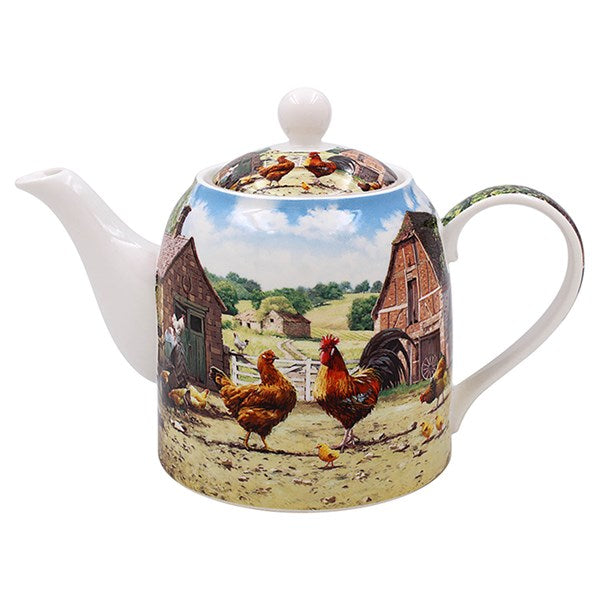 Cockerel & Hen Teapot