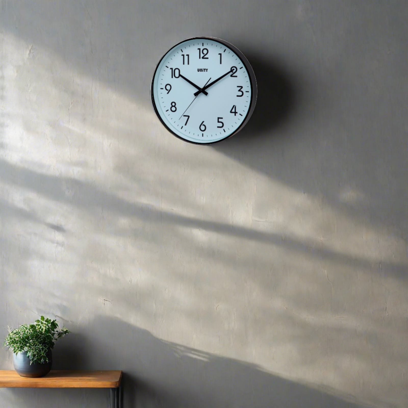 Fradley Black 30cm Wall Clock