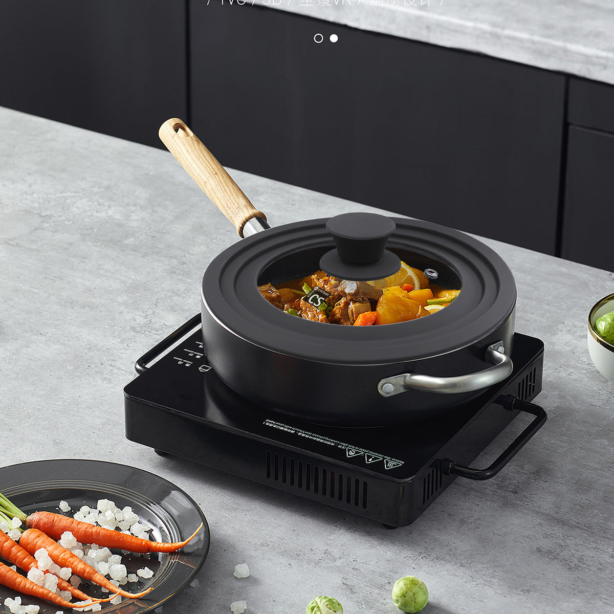 Sola Universal Glass Lid for Saucepan - 20/22/24cm