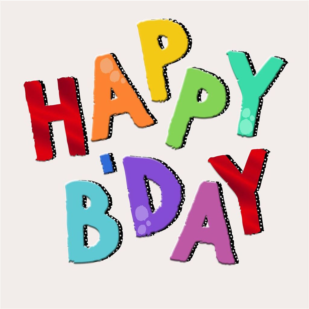 Happy B'Day Birthday Greetings Card