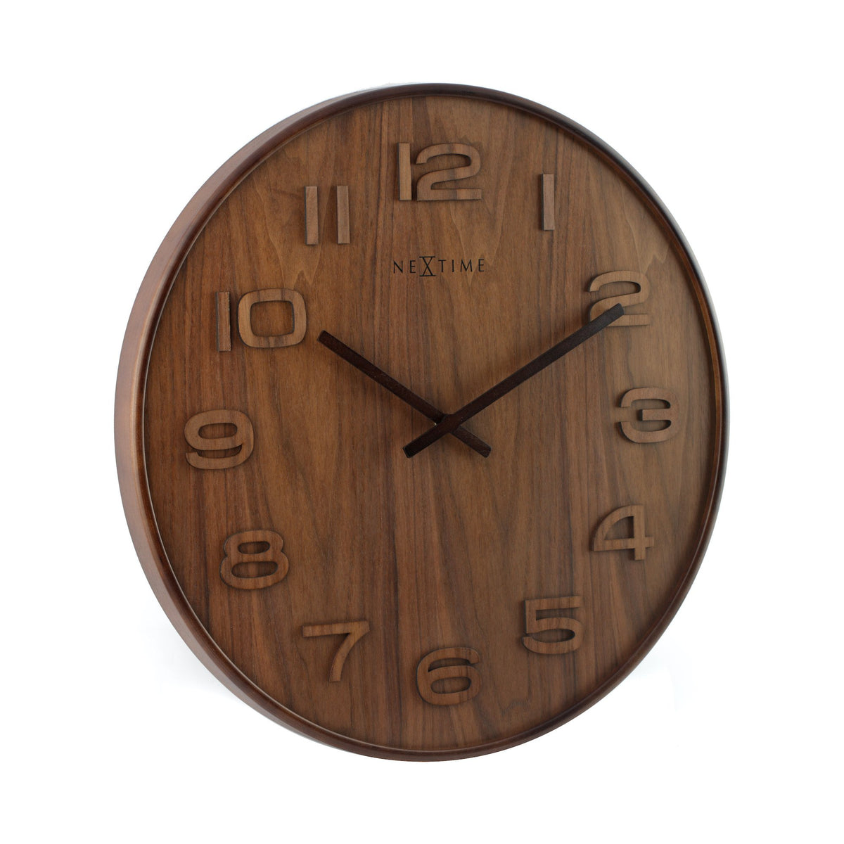 NeXtime - Wall clock – 53 x 3 cm - Wood - Brown - 'Wood Wood Big'