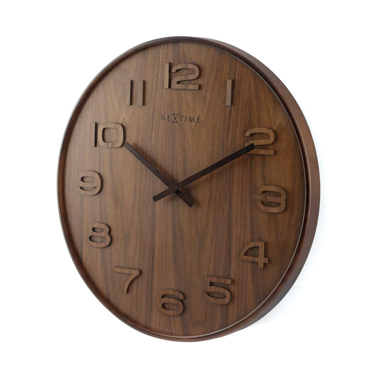 NeXtime - Wall clock – 53 x 3 cm - Wood - Brown - 'Wood Wood Big'