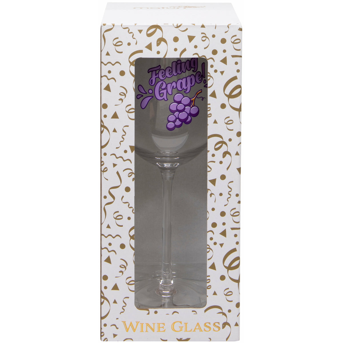 'Feeling Grape' Wine Glass in box