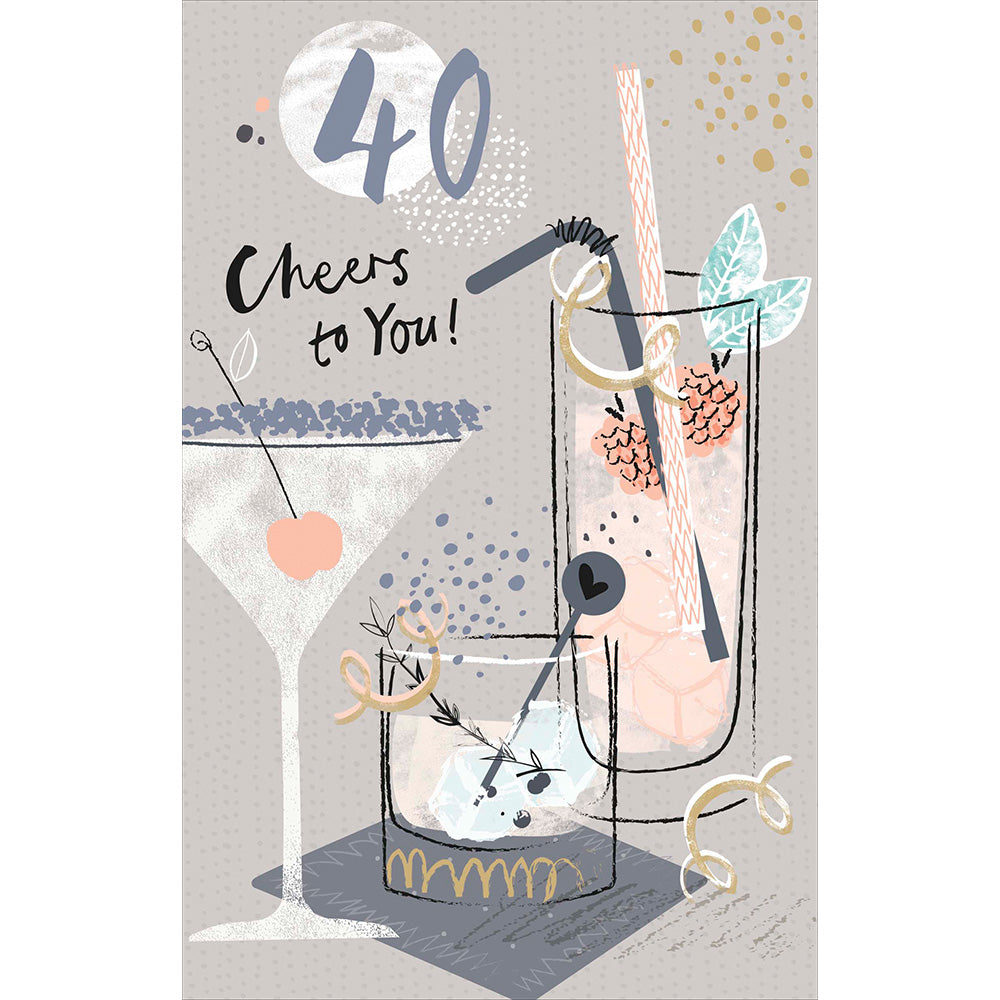 40th Birthday Greetings Card