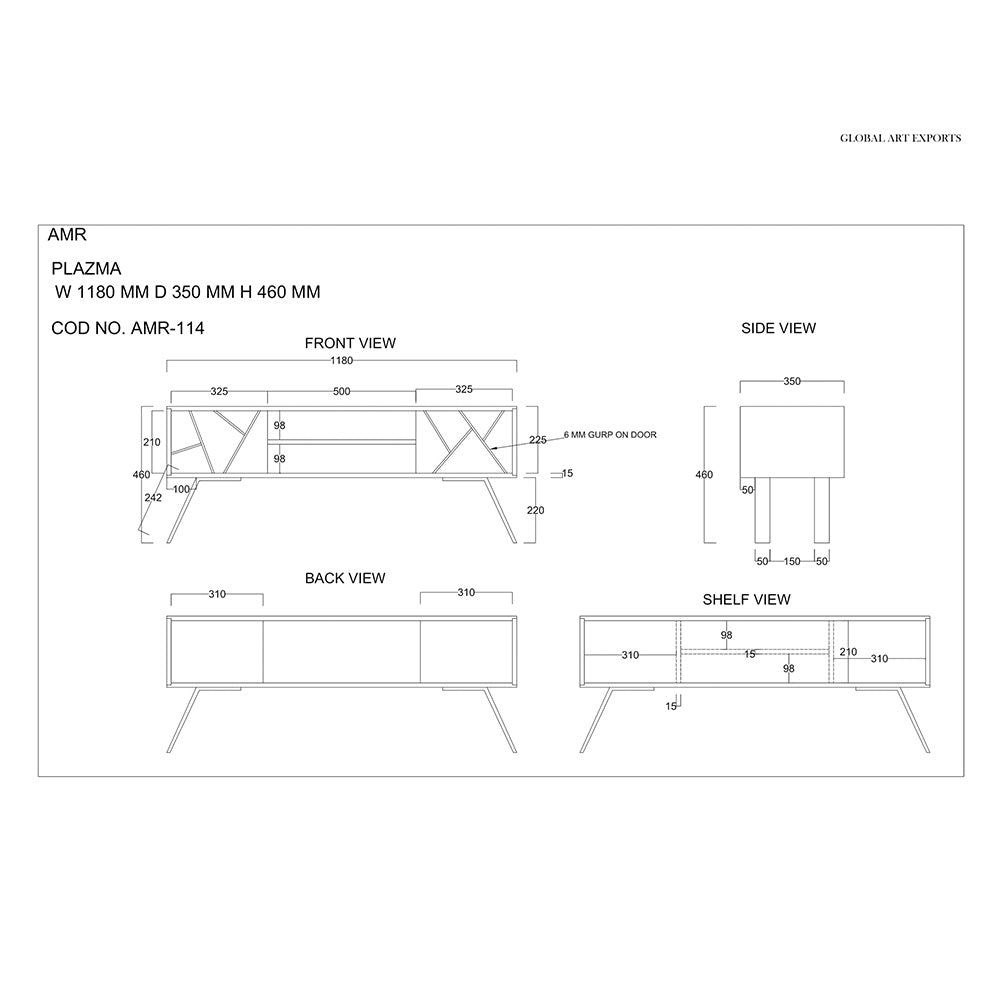 Amar Mango Wood TV Unit