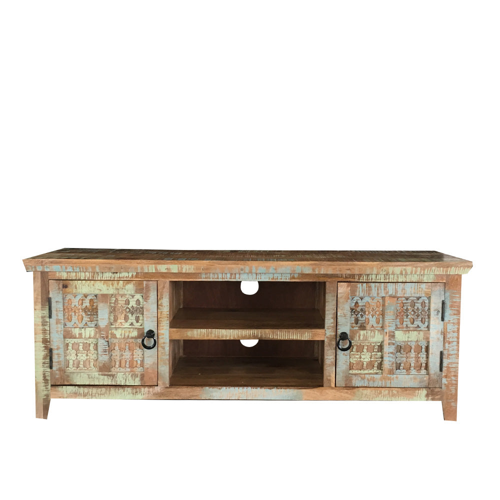 Aravali 2 Door Mango Wood TV Cabinet