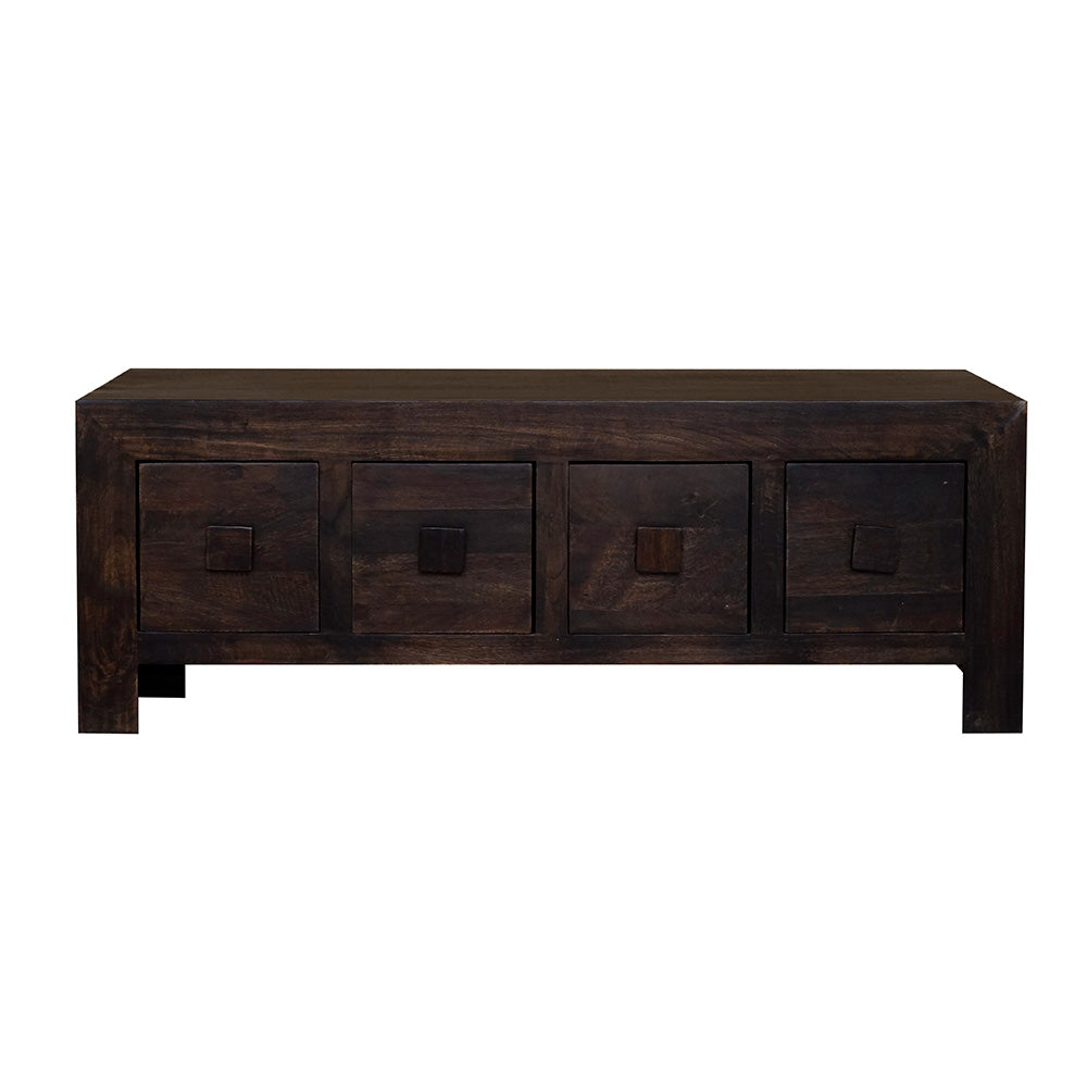 Dakota Mango Wood Eight Drawer Coffee Table