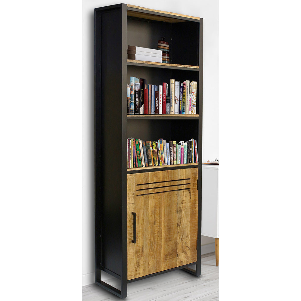 Frais Wood & Metal Tall Bookcase