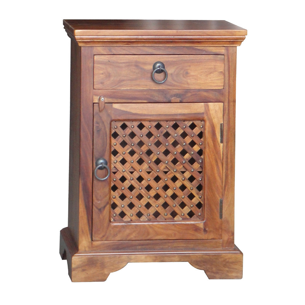 Klaasik Sheesham Wood Bedside Table - Right