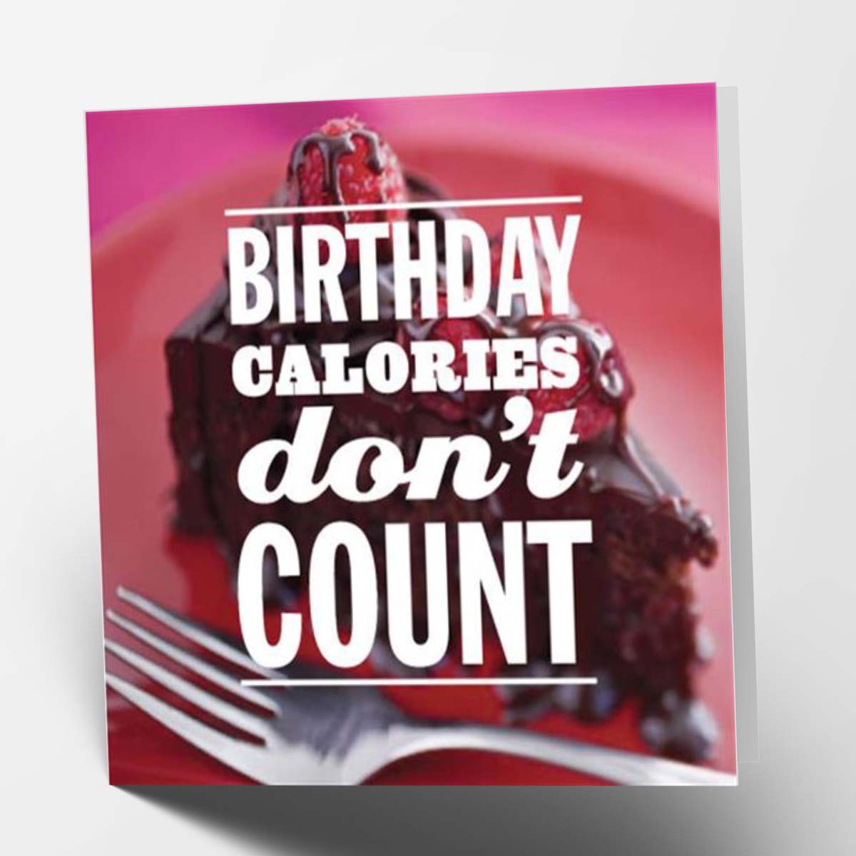 Birthday Calories Greetings Card